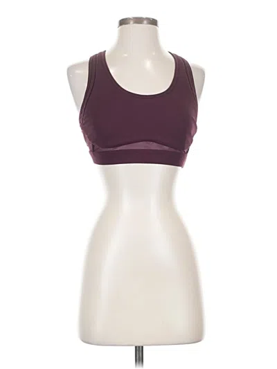 Pre-owned Fabletics Sports Bra In Burgundy
