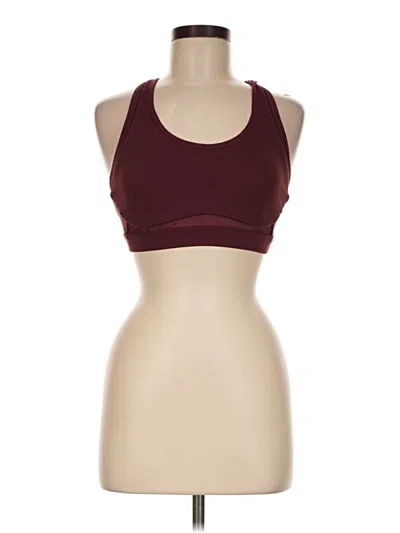 Pre-owned Fabletics Sports Bra In Burgundy