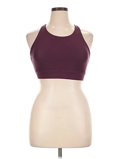 Pre-owned Fabletics Sports Bra In Burgundy
