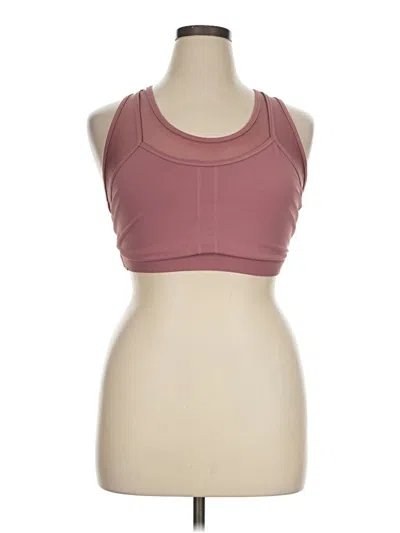 Pre-owned Fabletics Sports Bra In Burgundy
