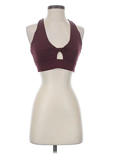 Pre-owned Fabletics Sports Bra In Burgundy