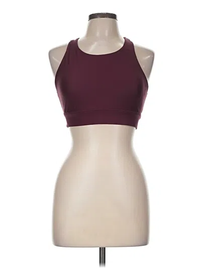 Pre-owned Fabletics Sports Bra In Burgundy