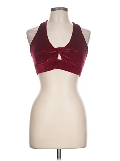 Pre-owned Fabletics Sports Bra In Burgundy