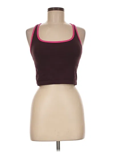 Pre-owned Fabletics Sports Bra In Burgundy