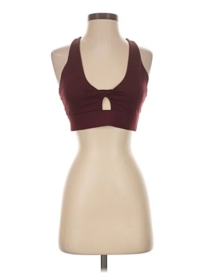 Pre-owned Fabletics Sports Bra In Burgundy