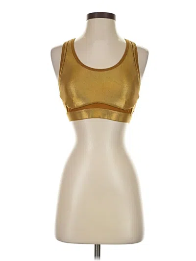 Pre-owned Fabletics Sports Bra In Gold