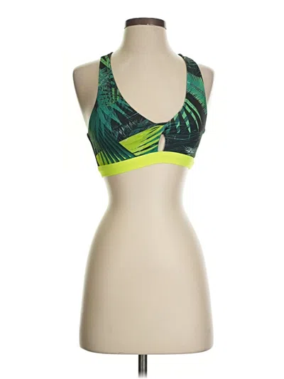 Pre-owned Fabletics Sports Bra In Green