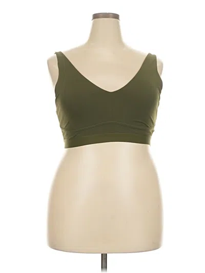 Pre-owned Fabletics Sports Bra In Green