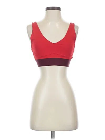 Pre-owned Fabletics Sports Bra In Red