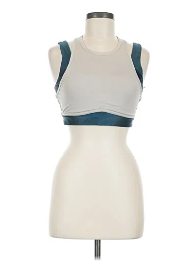 Pre-owned Fabletics Sports Bra In Silver