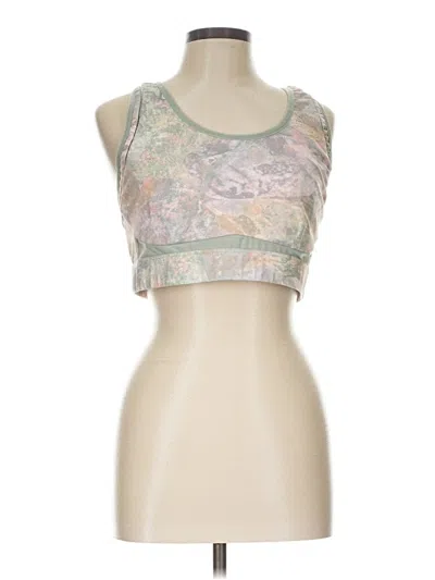 Pre-owned Fabletics Sports Bra In Silver