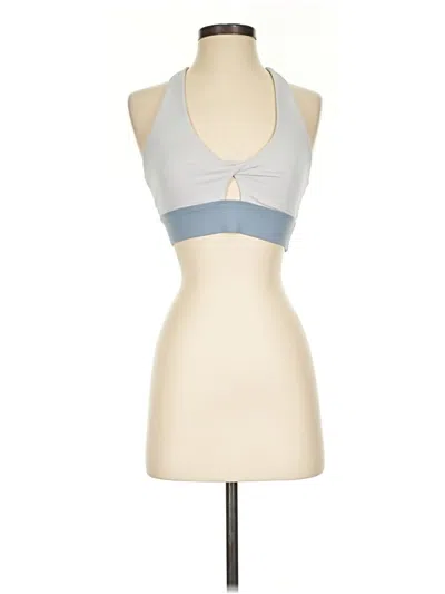 Pre-owned Fabletics Sports Bra In Silver