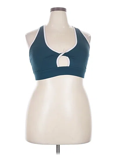Pre-owned Fabletics Sports Bra In Teal