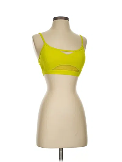 Pre-owned Fabletics Sports Bra In Yellow