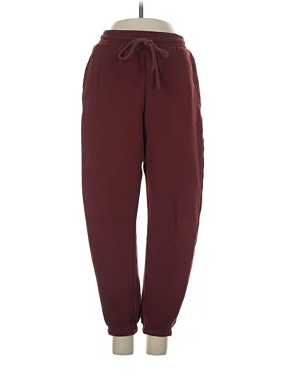 Pre-owned Fabletics Sweatpants In Burgundy