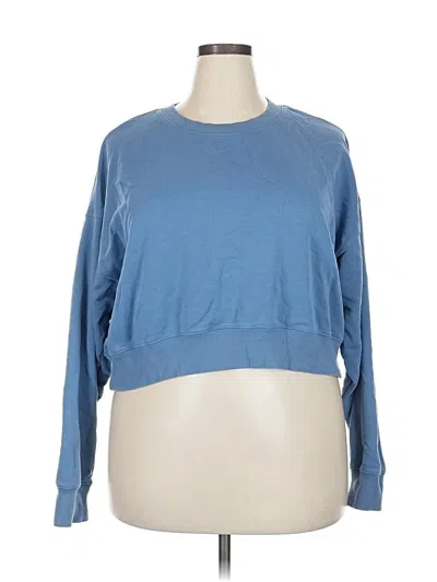 Pre-owned Fabletics Sweatshirt In Blue