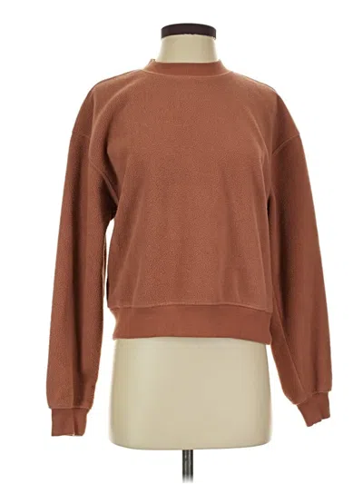 Pre-owned Fabletics Sweatshirt In Brown