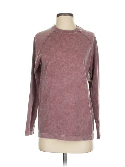 Pre-owned Fabletics Sweatshirt In Burgundy