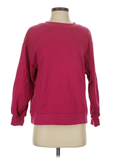 Pre-owned Fabletics Sweatshirt In Burgundy
