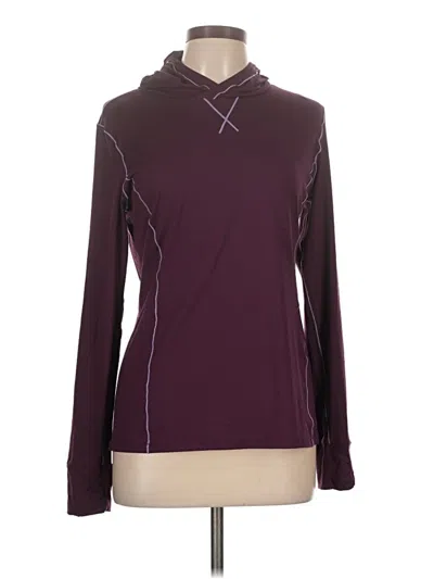 Pre-owned Fabletics Sweatshirt In Burgundy