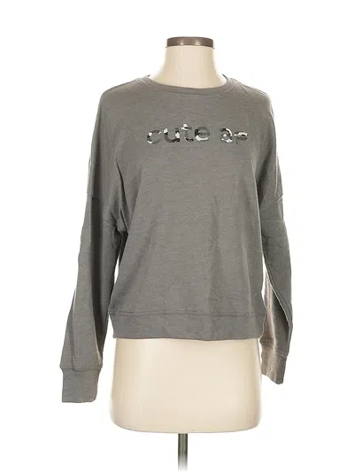 Pre-owned Fabletics Sweatshirt In Gray