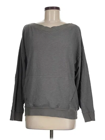 Pre-owned Fabletics Sweatshirt In Gray