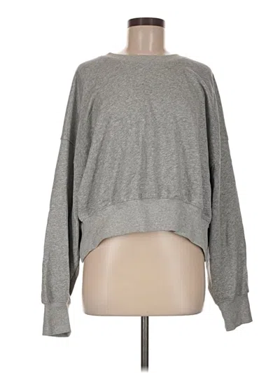 Pre-owned Fabletics Sweatshirt In Gray