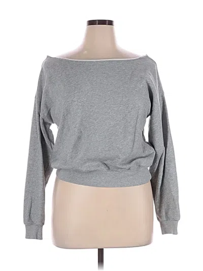 Pre-owned Fabletics Sweatshirt In Gray