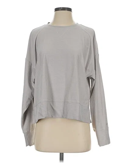 Pre-owned Fabletics Sweatshirt In Gray