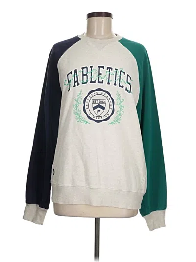 Pre-owned Fabletics Sweatshirt In Green