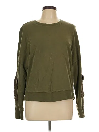 Pre-owned Fabletics Sweatshirt In Green
