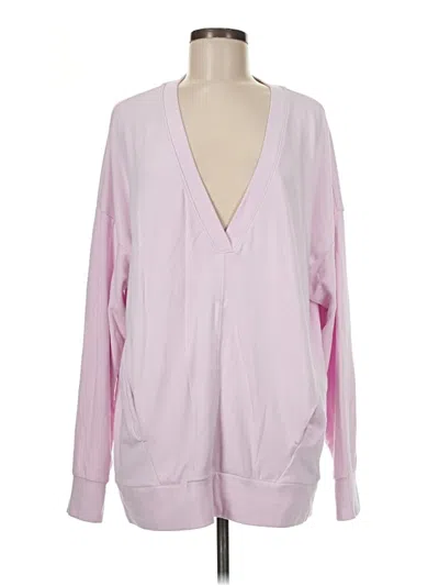 Pre-owned Fabletics Sweatshirt In Pink