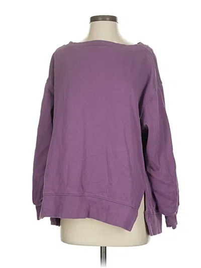 Pre-owned Fabletics Sweatshirt In Purple