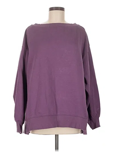 Pre-owned Fabletics Sweatshirt In Purple