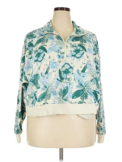 Pre-owned Fabletics Sweatshirt In Teal