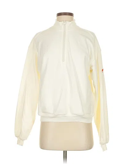 Pre-owned Fabletics Sweatshirt In White