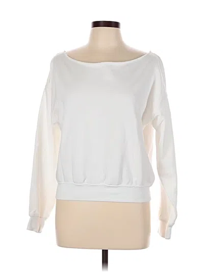 Pre-owned Fabletics Sweatshirt In White
