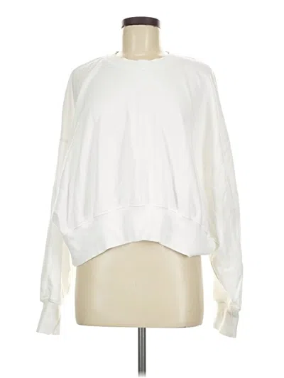 Pre-owned Fabletics Sweatshirt In White
