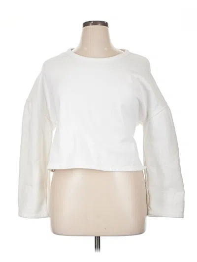 Pre-owned Fabletics Sweatshirt In White