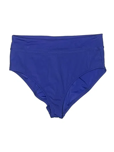 Pre-owned Fabletics Swimsuit Bottoms In Blue