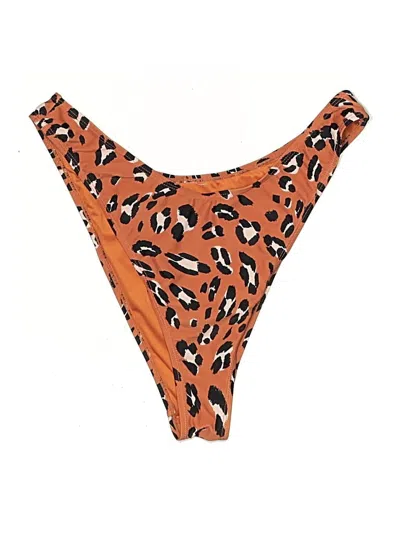 Pre-owned Fabletics Swimsuit Bottoms In Brown