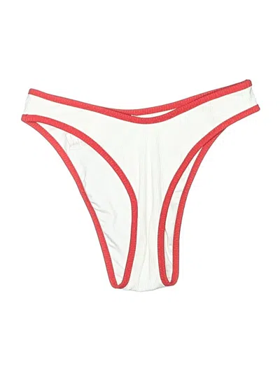 Pre-owned Fabletics Swimsuit Bottoms In White