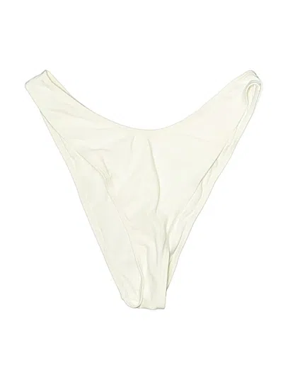 Pre-owned Fabletics Swimsuit Bottoms In White