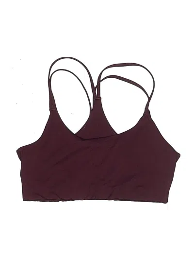 Pre-owned Fabletics Swimsuit Top Burgundy Swimwear
