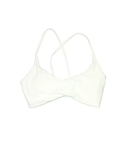 Pre-owned Fabletics Swimsuit Top Ivory Swimwear