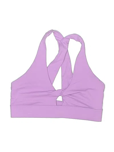 Pre-owned Fabletics Swimsuit Top Purple Swimwear