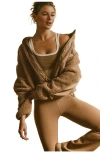 Fabletics Tahoe Teddy Jacket In Brown