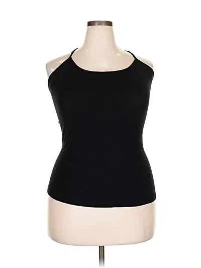 Pre-owned Fabletics Tank Top Black Halter Neckline Tops