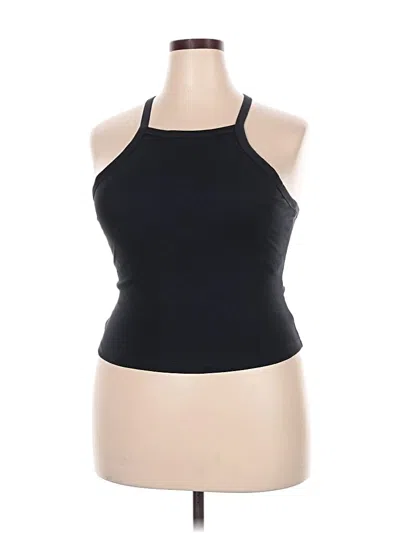 Pre-owned Fabletics Tank Top Black Halter Neckline Tops