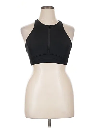 Pre-owned Fabletics Tank Top Black Halter Neckline Tops
